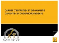 Renault carnet dentretien Franais et Nerlandais