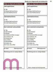 Audi Service Schedule Dutch 2011-2016