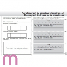 Peugeot service book in French for 7 models