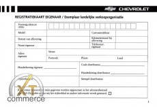 Chevrolet service book in Dutch