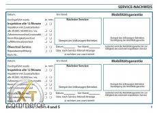 VW Libretto di servizio 1995-2000