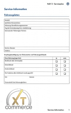 VW Carnet dentretien 1.1