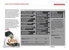 Honda carnet dentretien