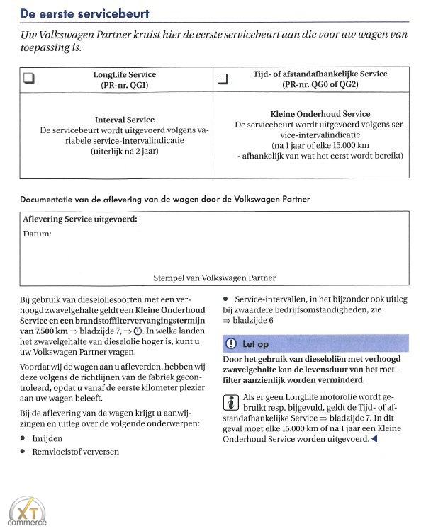 VW volkswagen Serviceheft Serviceplan NEU, BIANKO Deutsch (german) –  Serviceheft24